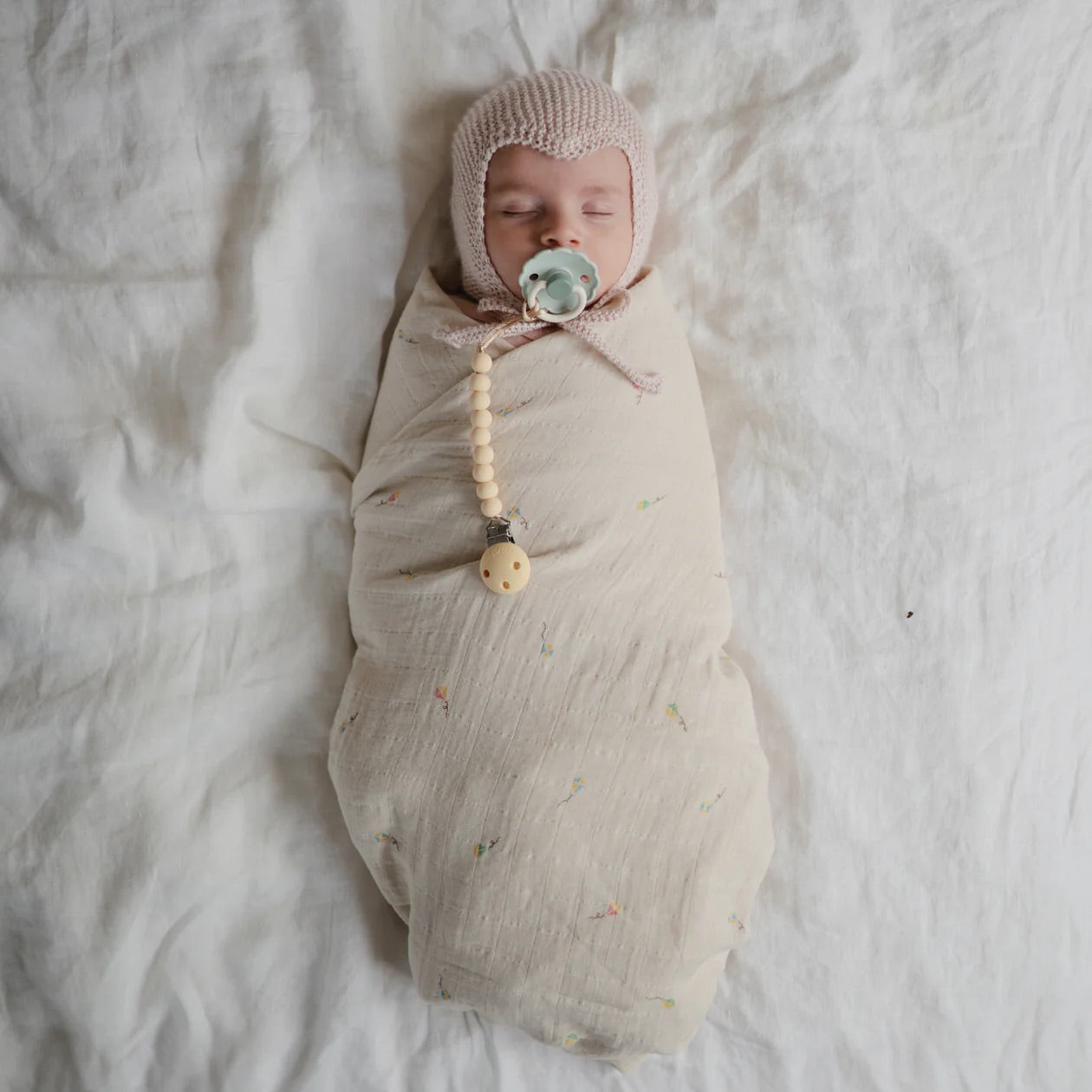 Silicone Pacifier Clip | Pale Yellow