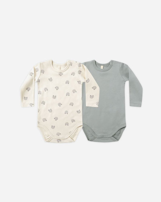 Jersey Bodysuit, 2 Pack | Bears/Steel Blue