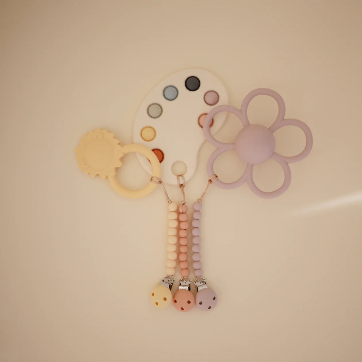 Silicone Pacifier Clip | Soft Lilac