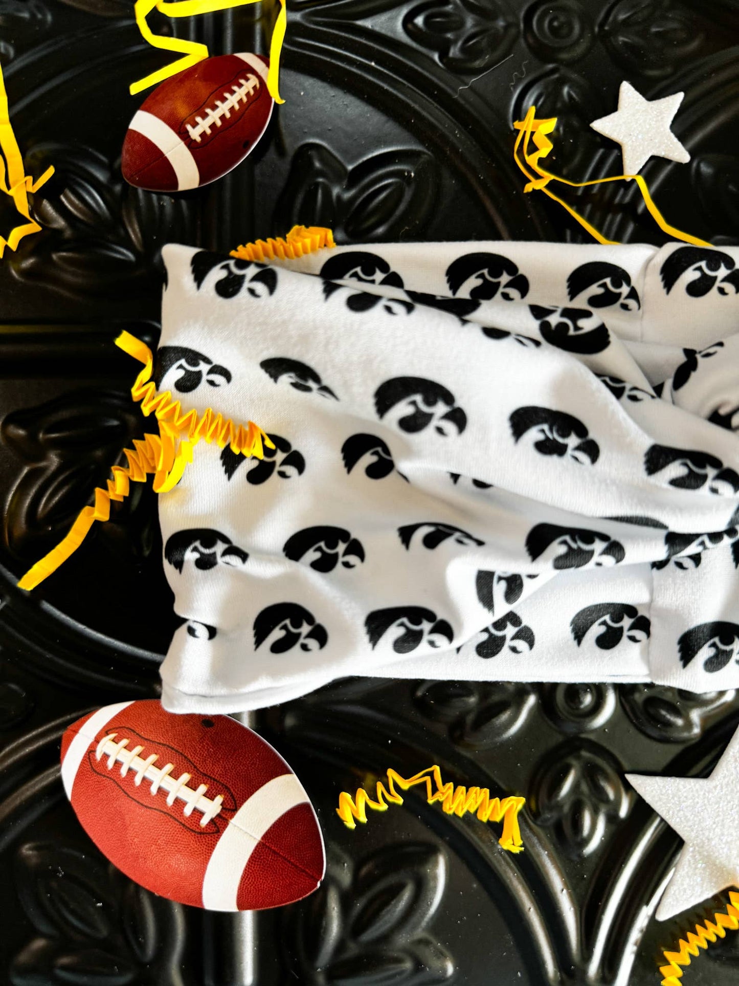 Printed Turband Headband | Hawkeyes Mascot
