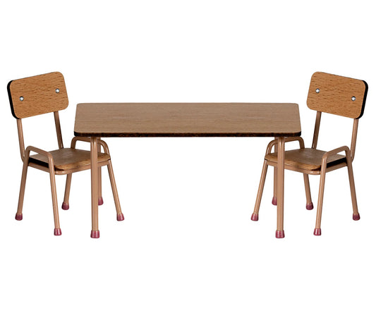 Table and Chair Set, Mouse I Dark Powder