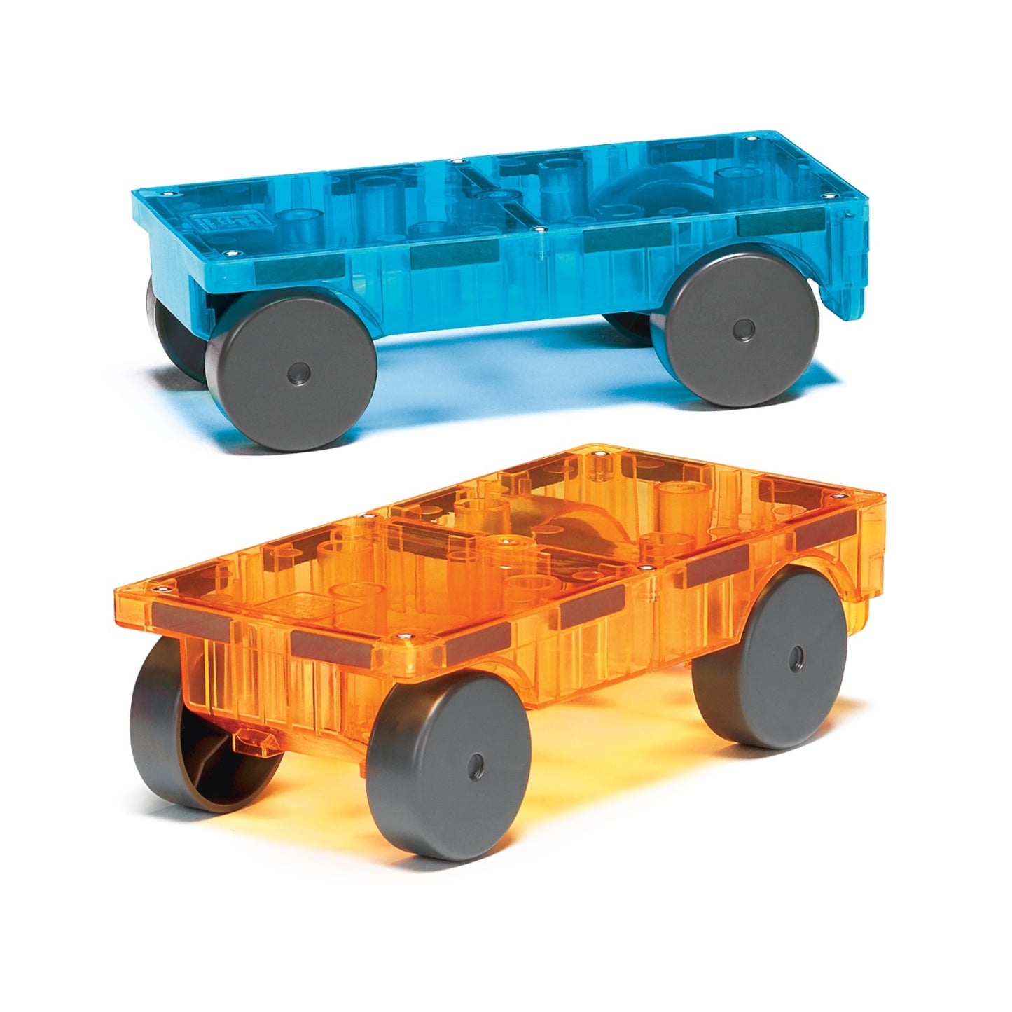 Magna-Tiles Cars I Blue & Orange