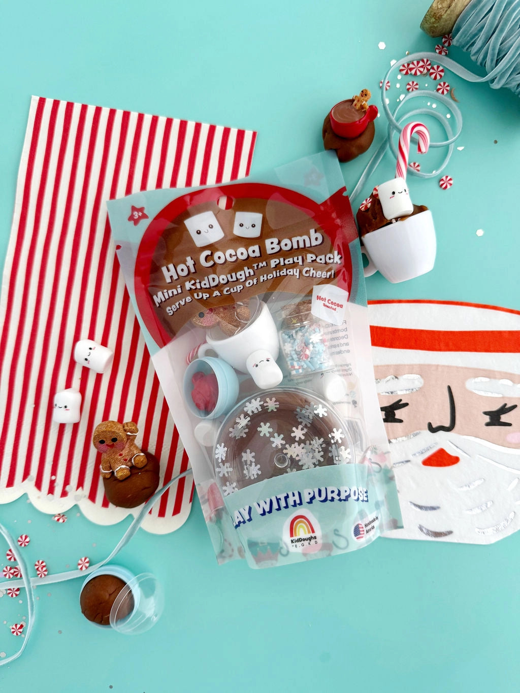 KidDough Mini Playkit | Hot Cocoa Bomb