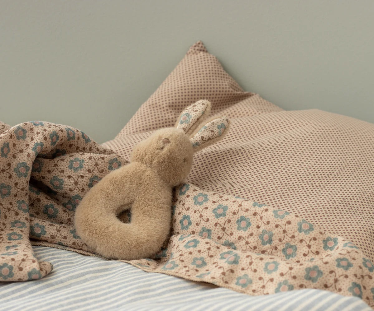 Rabbit Rattle Set | Cream/Peach
