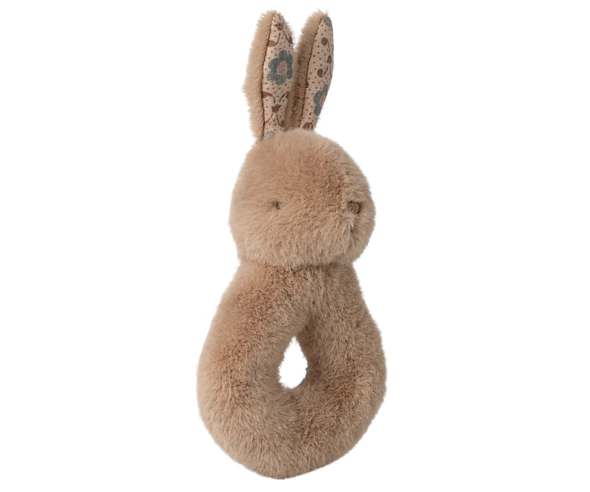 Rabbit Rattle Set | Cream/Peach