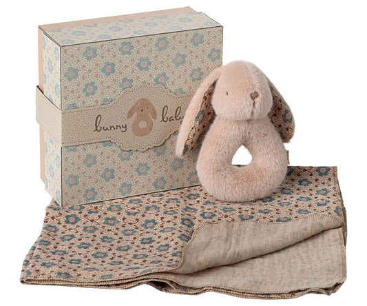 Bunny Rattle Set | Powder