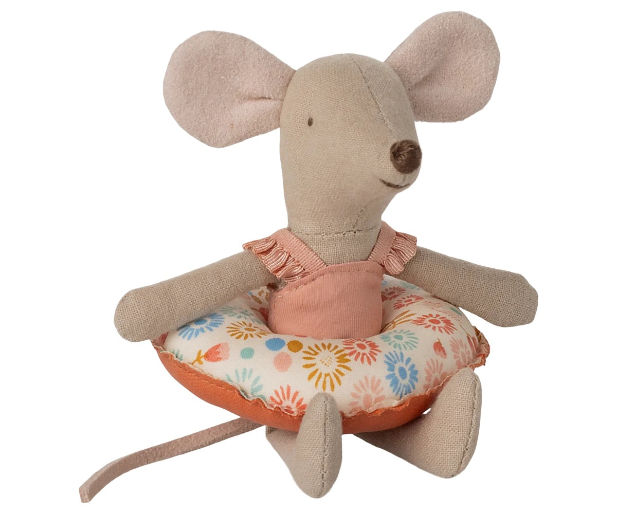 Beach Mouse with Float | Little Sister - Flower