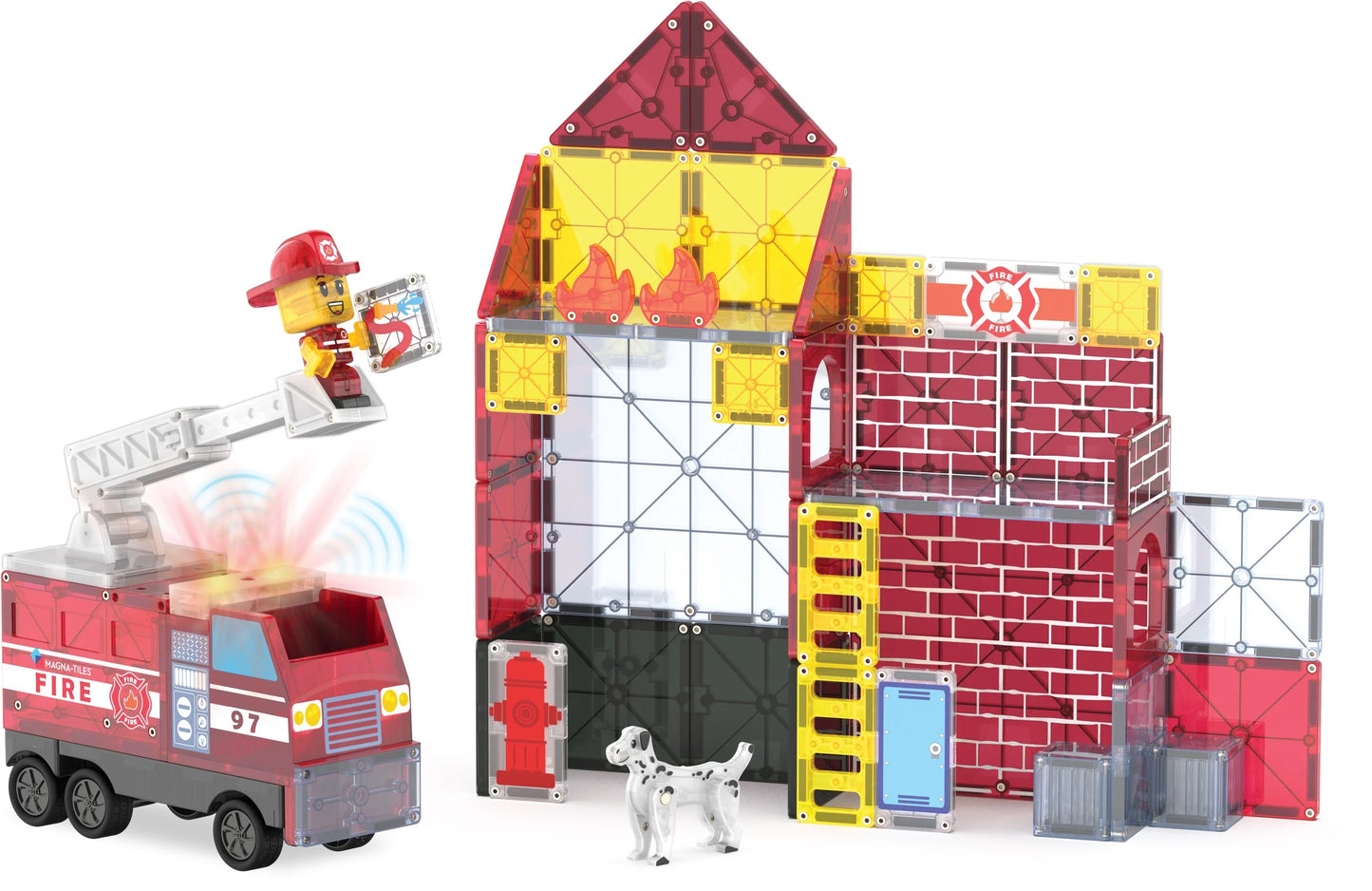 Magna-Tiles | Fire Station