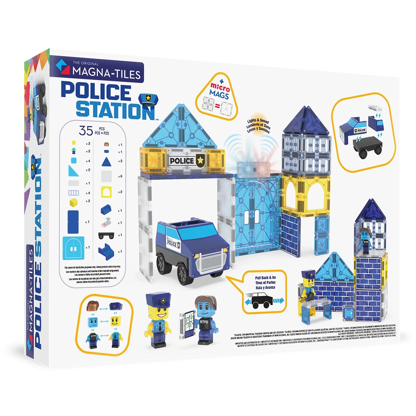 Magna-Tiles | Police Station