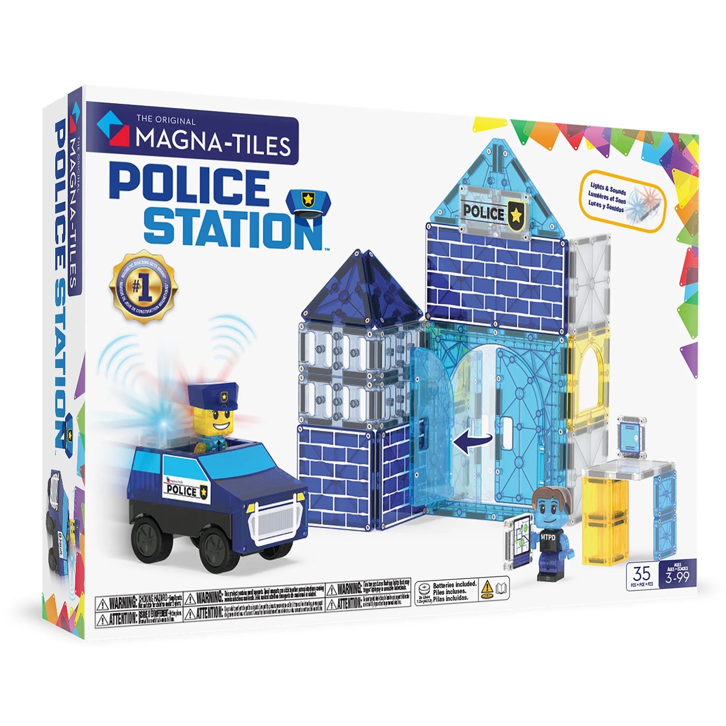 Magna-Tiles | Police Station