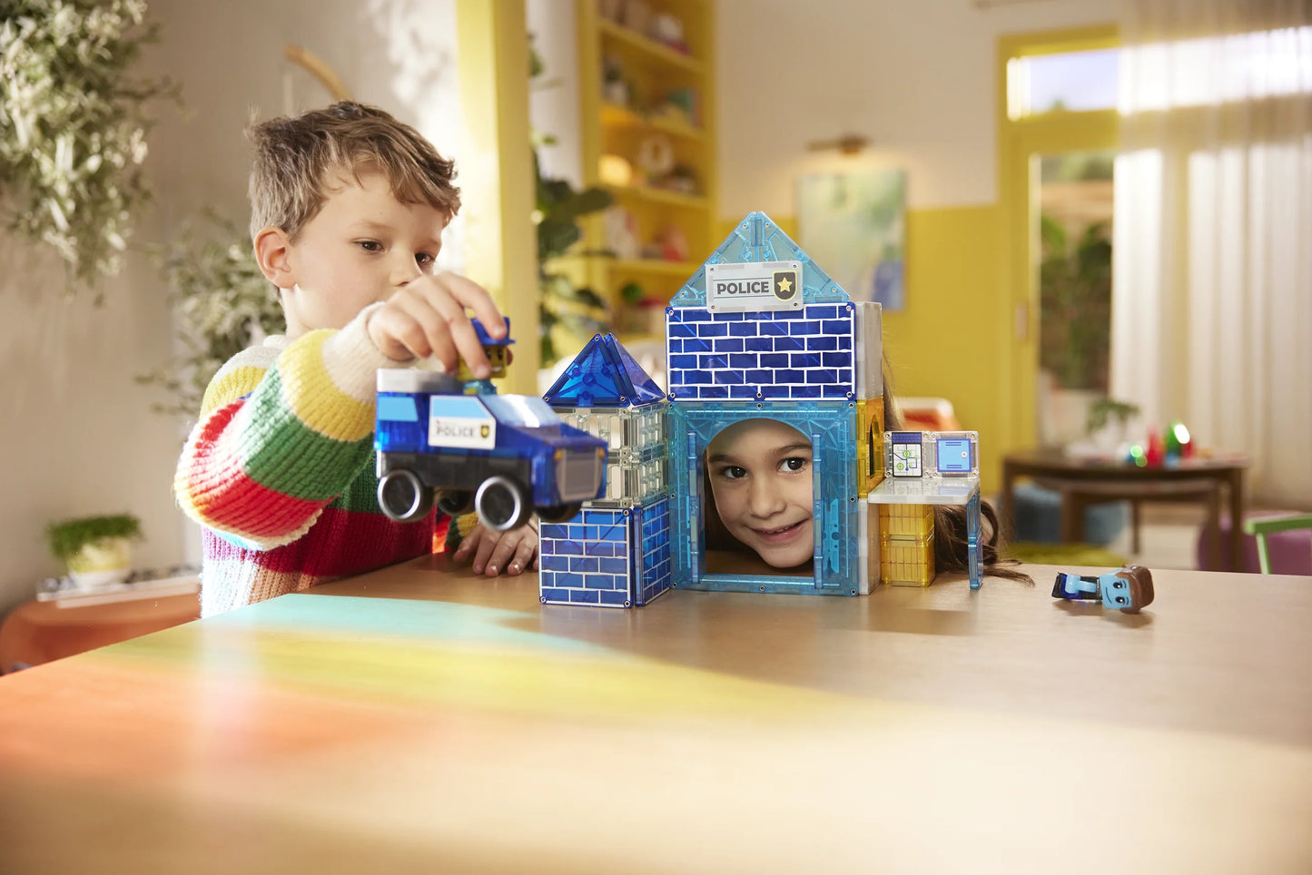 Magna-Tiles | Police Station