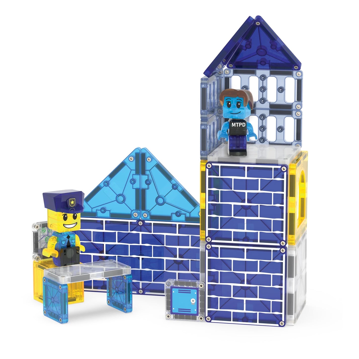 Magna-Tiles | Police Station
