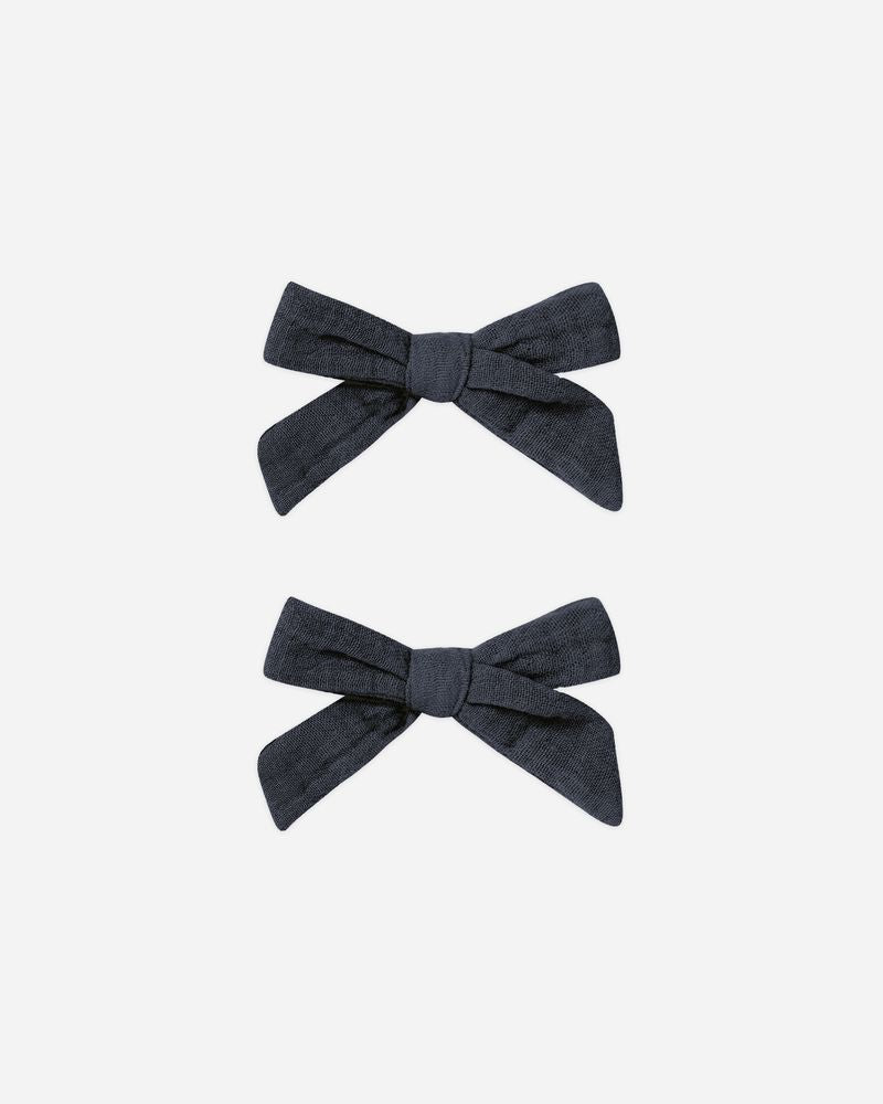 Bows, Set of 2 | Navy