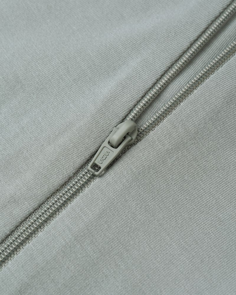 Bamboo Zip Footie | Steel Blue