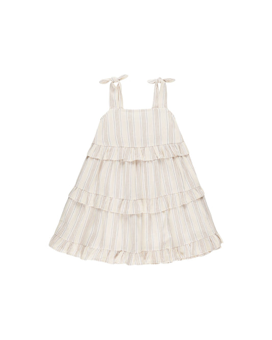 Ruffle Swing Dress I Summer Stripe