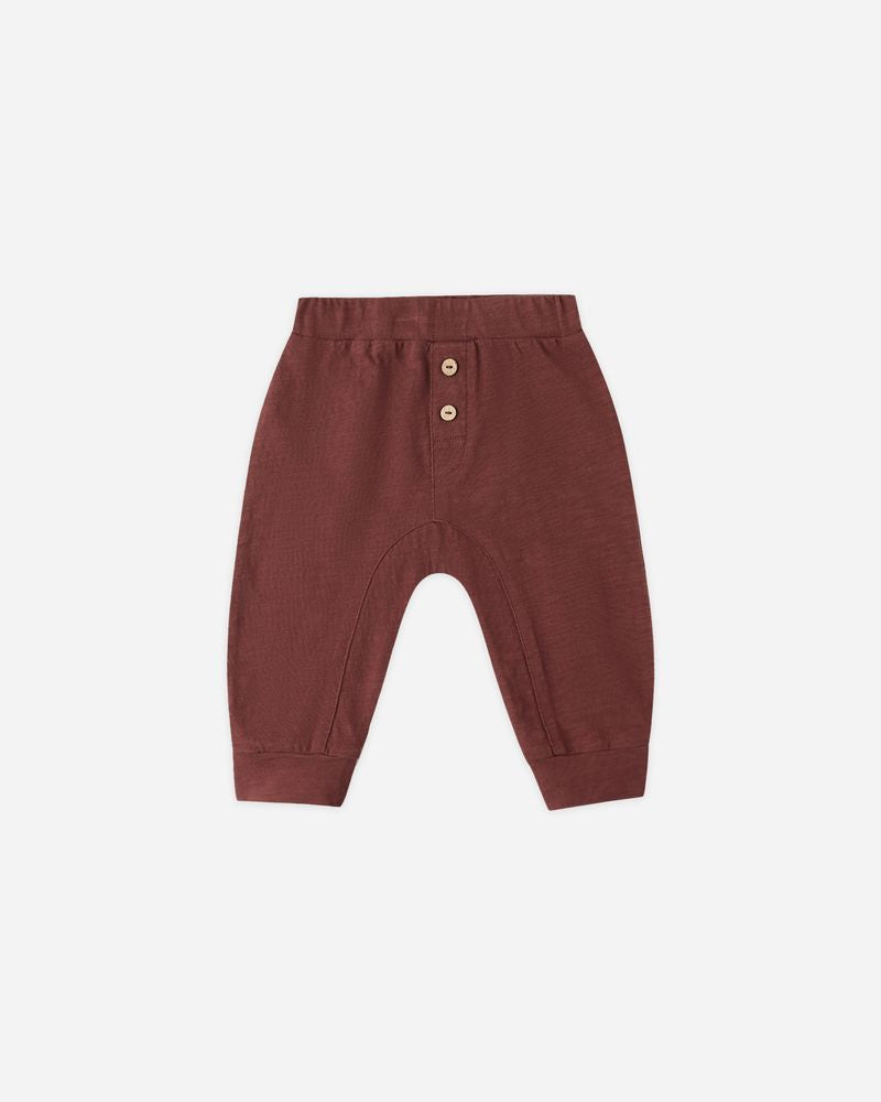 Baby Cru Pant | Burgundy