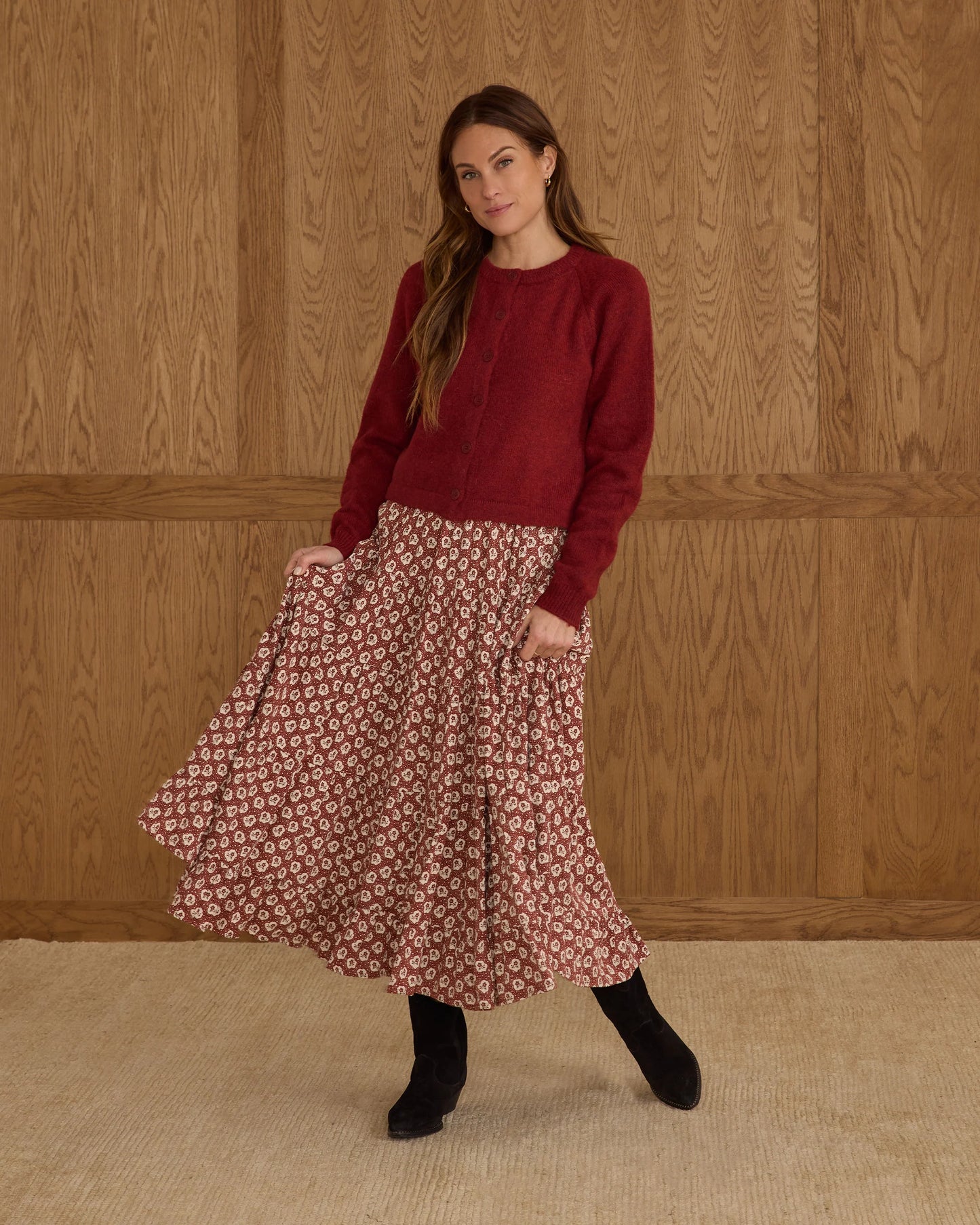 Fuzzy Cardigan || Ruby