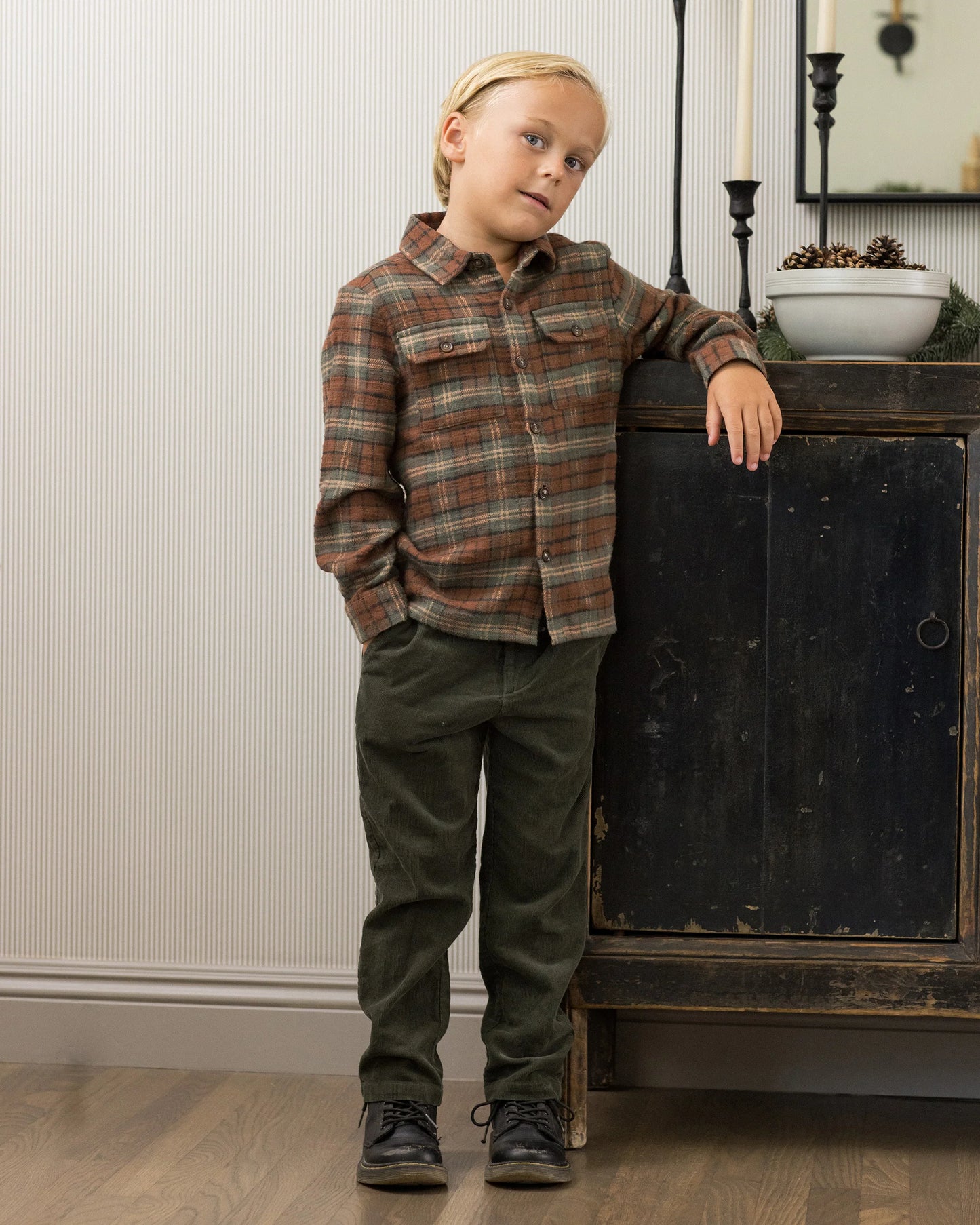 Pocketed Flannel Shirt | Holiday