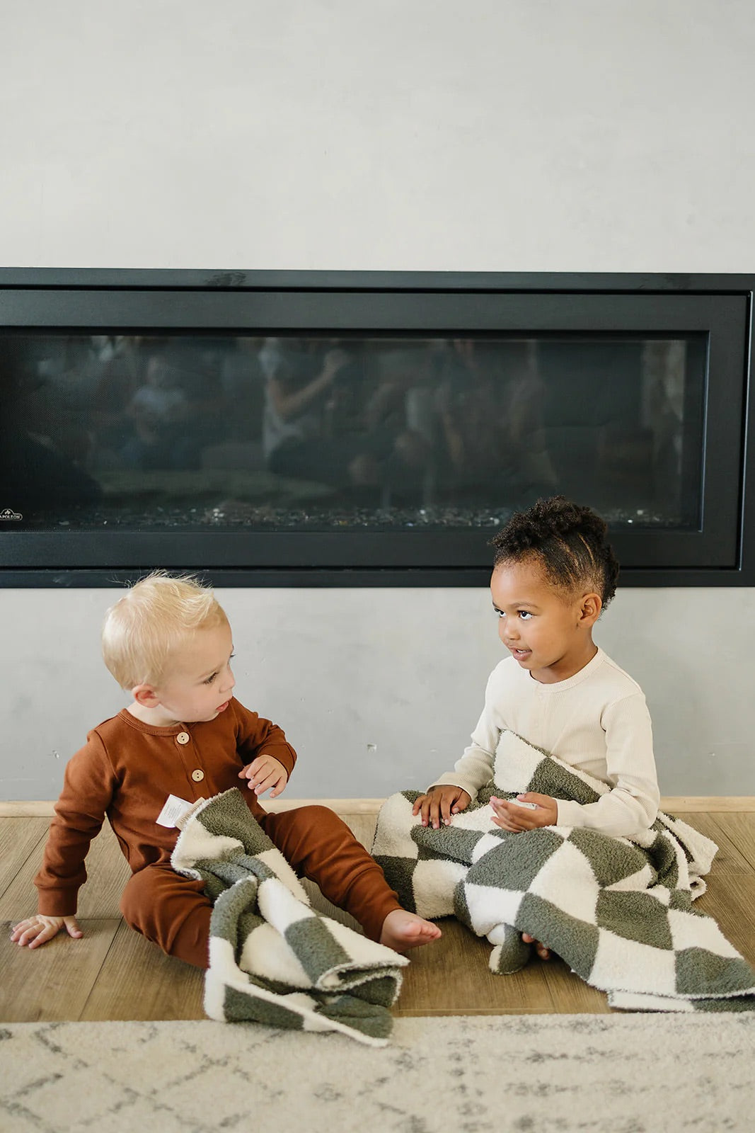 Plush Blanket | Green Checkered