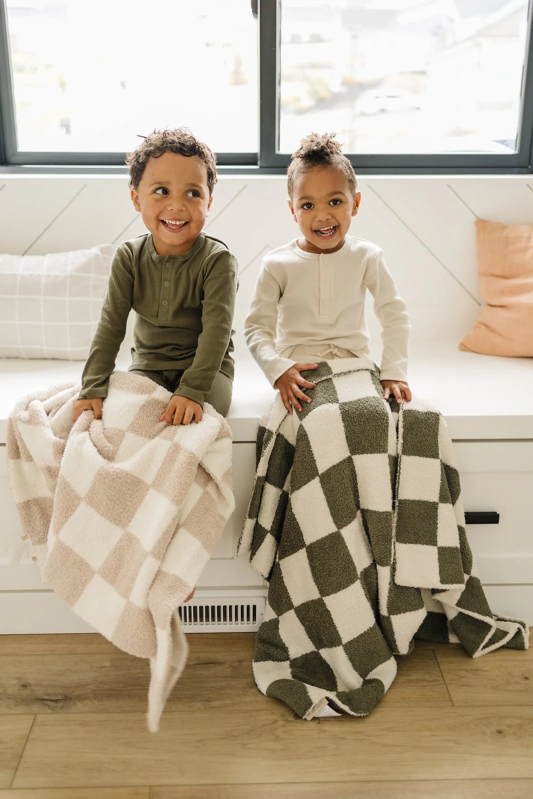 Plush Blanket | Green Checkered