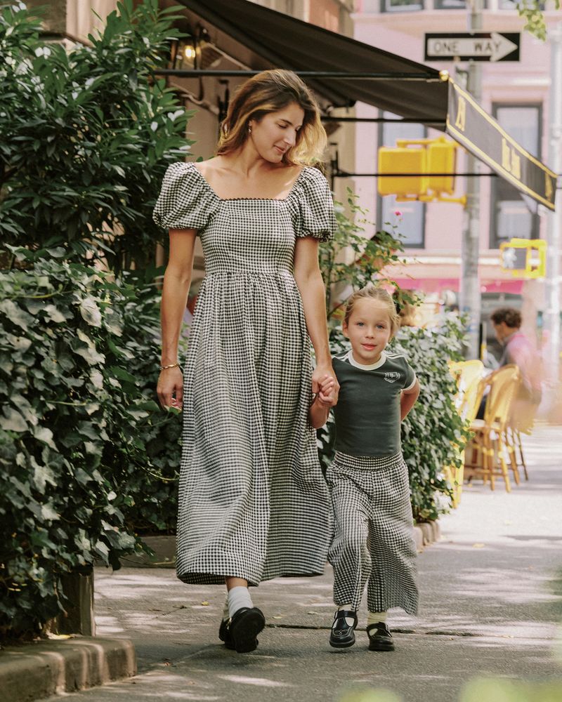 Wide Leg Pant | Black Gingham