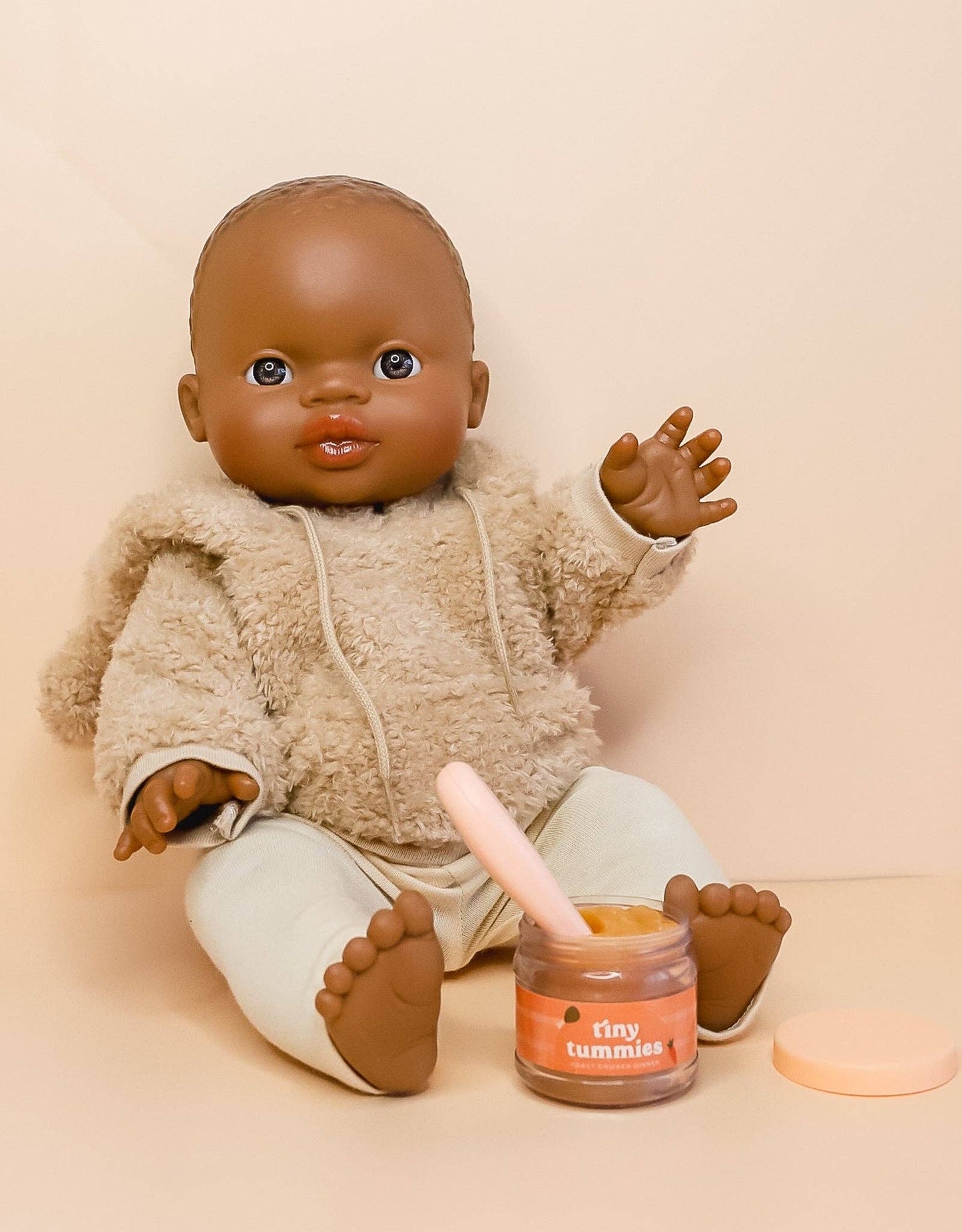 Tiny Tummies Food Jar and Spoon | Roast chicken dinner