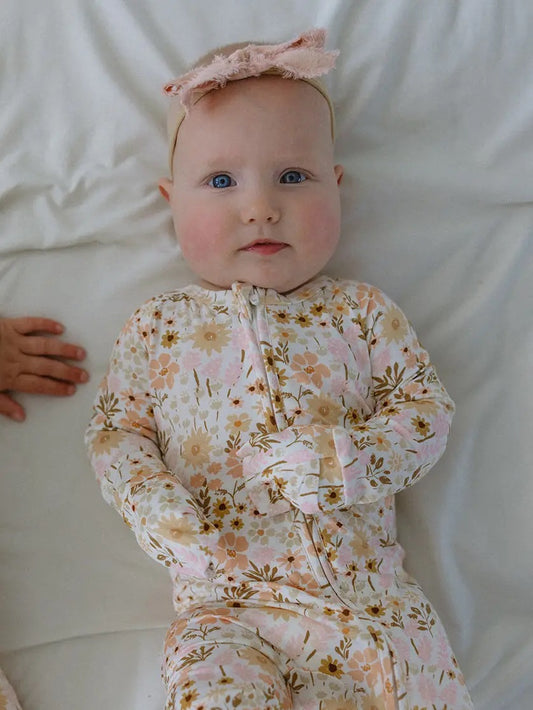 Bamboo Zip Pajama | Flower Fields