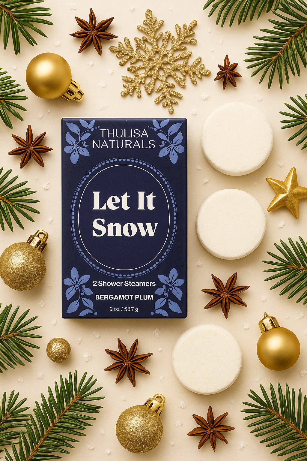 Christmas Shower Steamers | Bergamot Plum