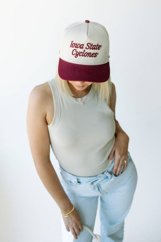 3D Script Canvas Trucker Hat | Iowa State