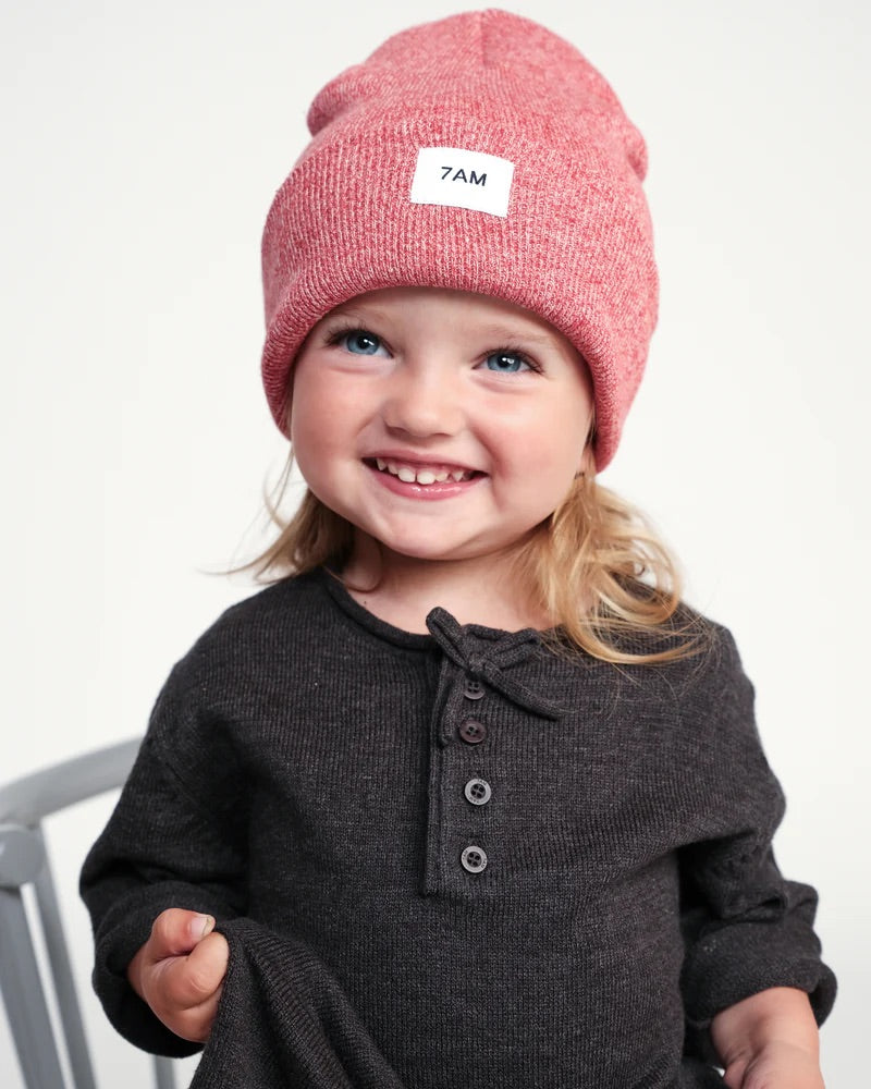 Beanie - Heather I Red