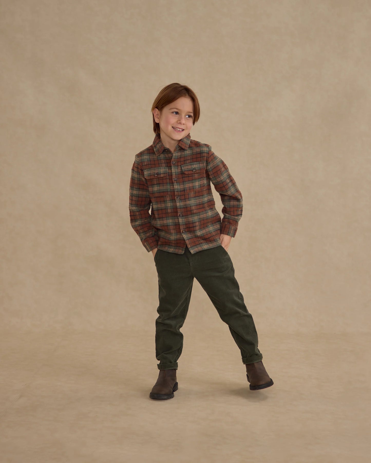 Pocketed Flannel Shirt | Holiday