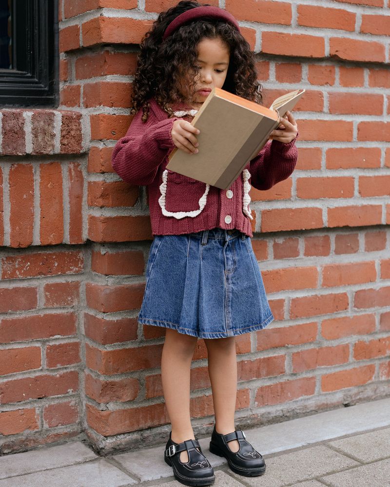 Collared Cardigan | Burgundy