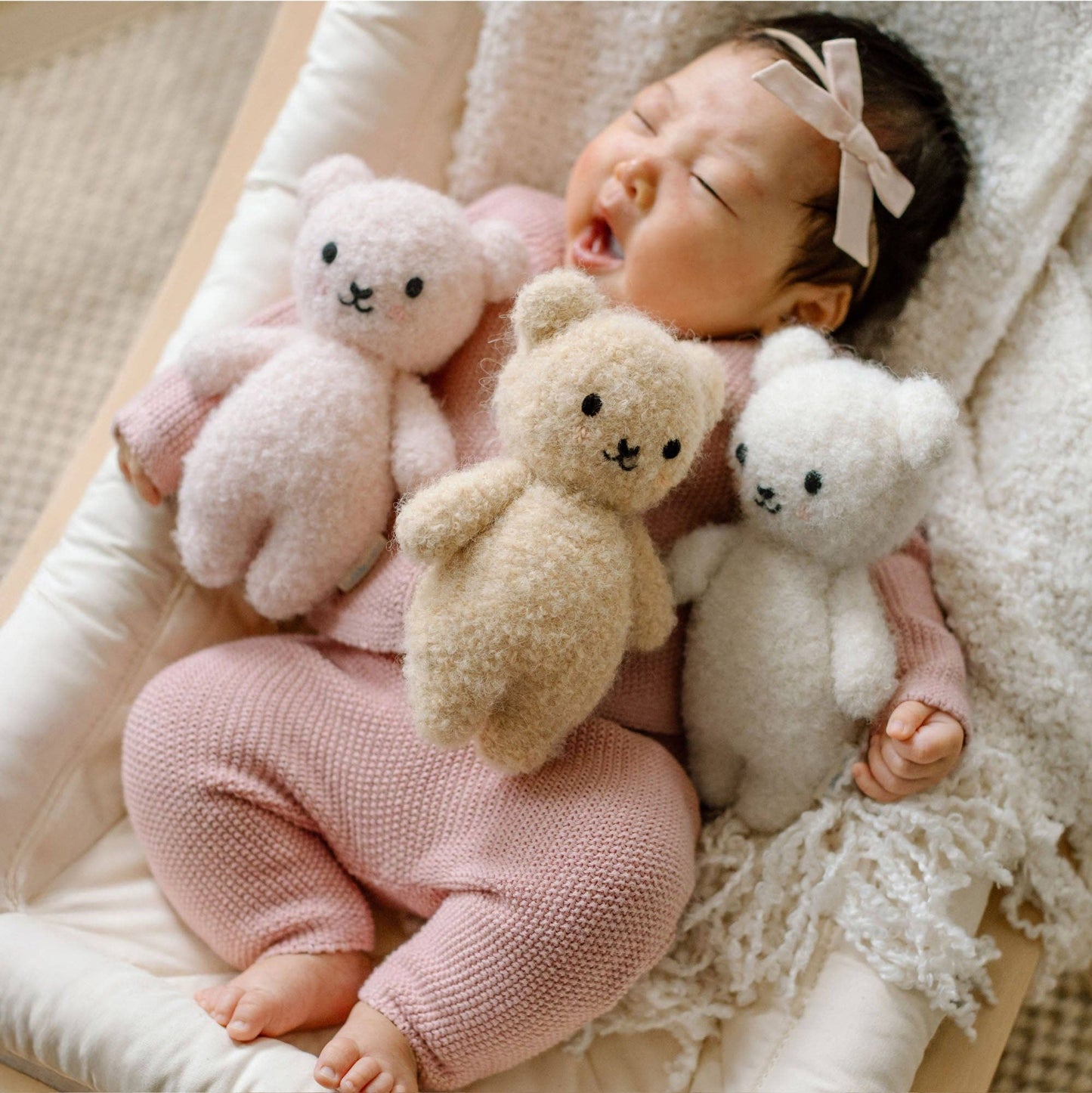 Baby Bouclé Bear | Honey