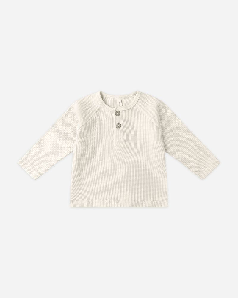 Henley Knit Top | Natural