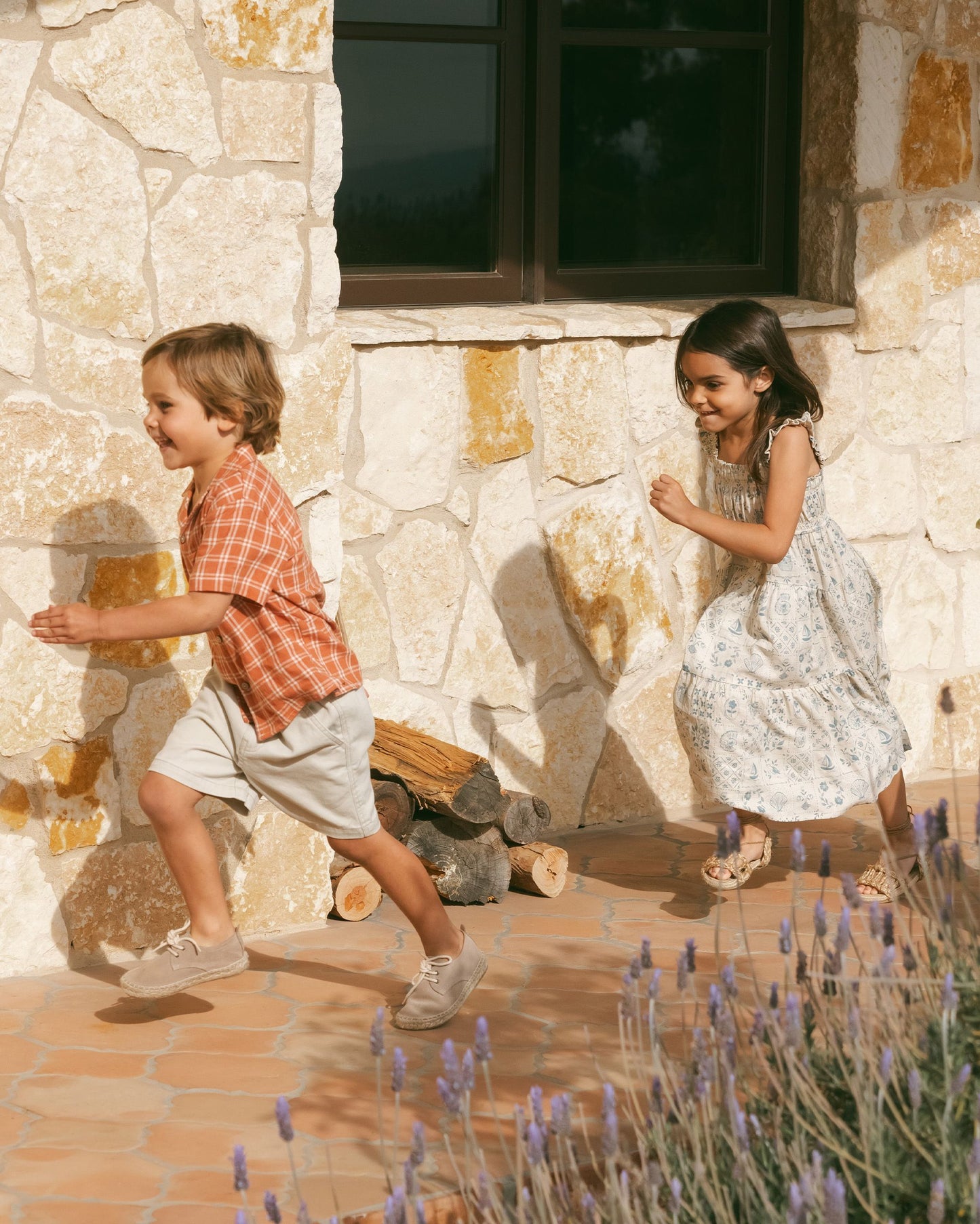 Lapel Collared Shirt I Poppy Check