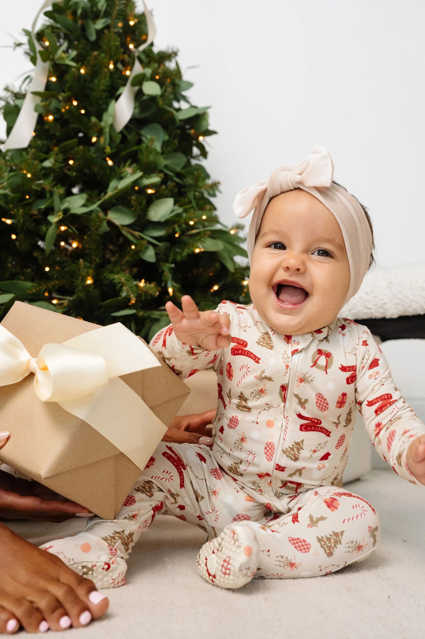 Zipper Footie | Mistletoe
