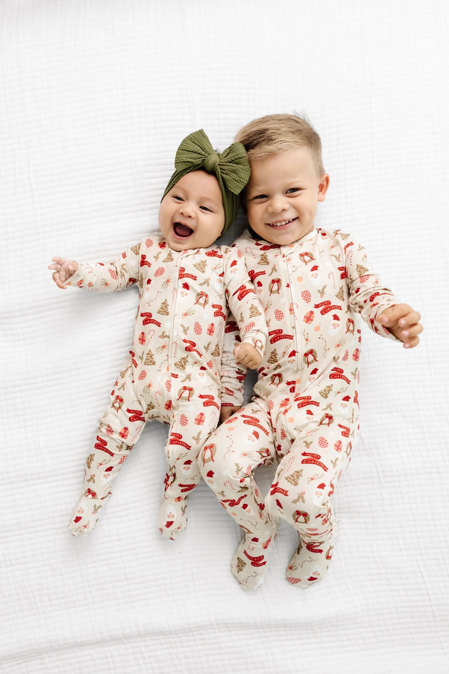 Zipper Footie | Mistletoe