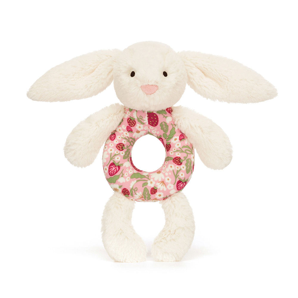 Blossom Cherry Bunny 'Berry' Ring Rattle