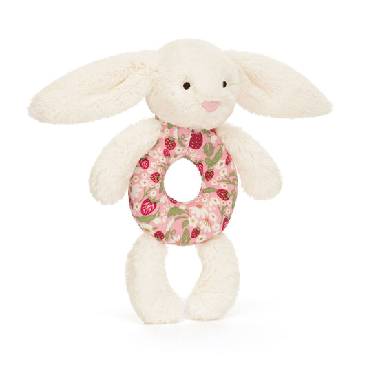 Blossom Cherry Bunny 'Berry' Ring Rattle