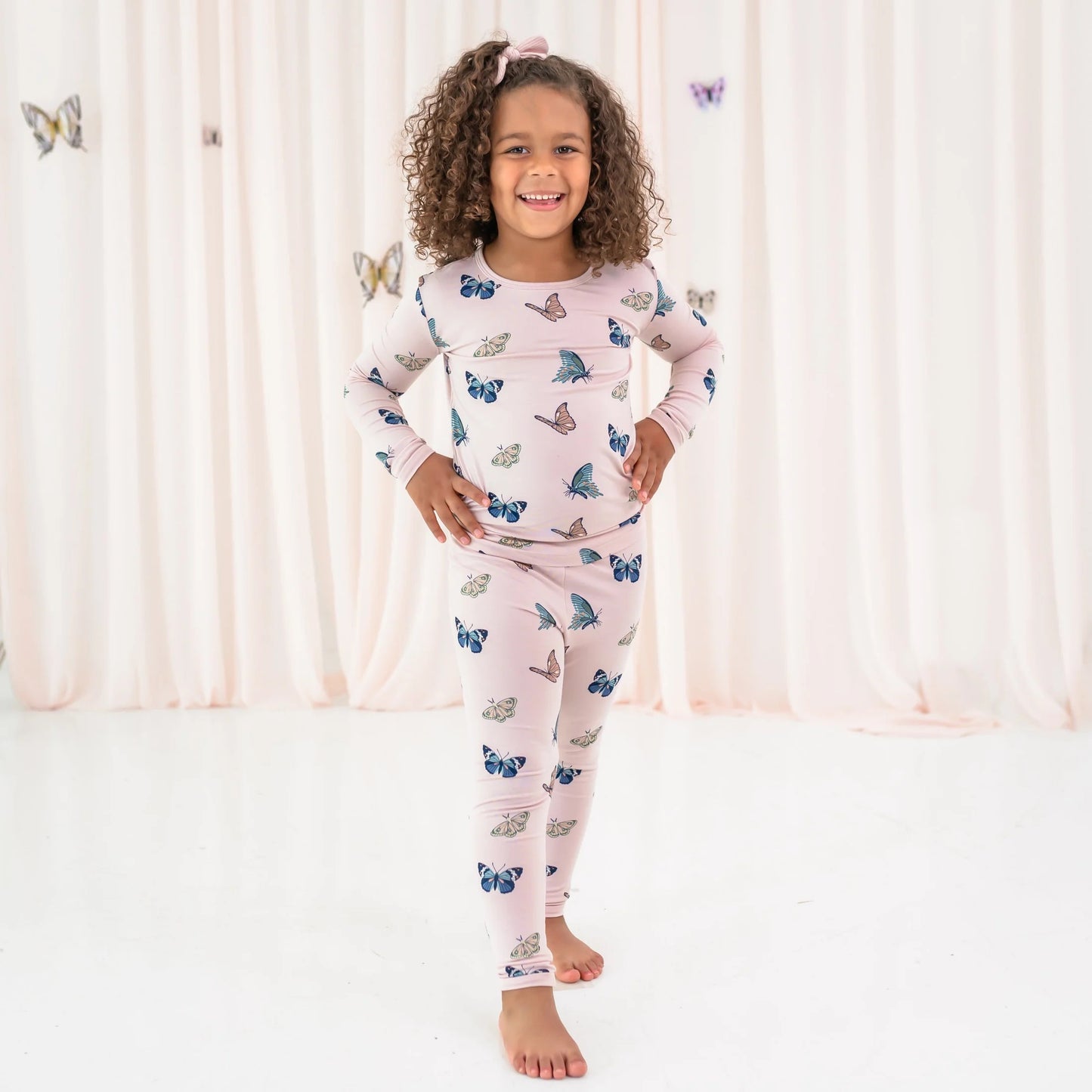 Long Sleeve Pajamas I Blush Butterfly