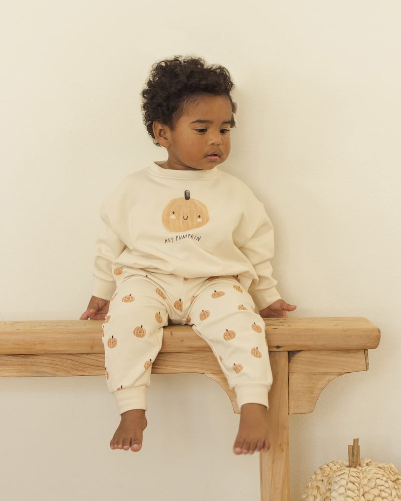Relaxed Fleece Sweatpants | Smiley Pumpkins