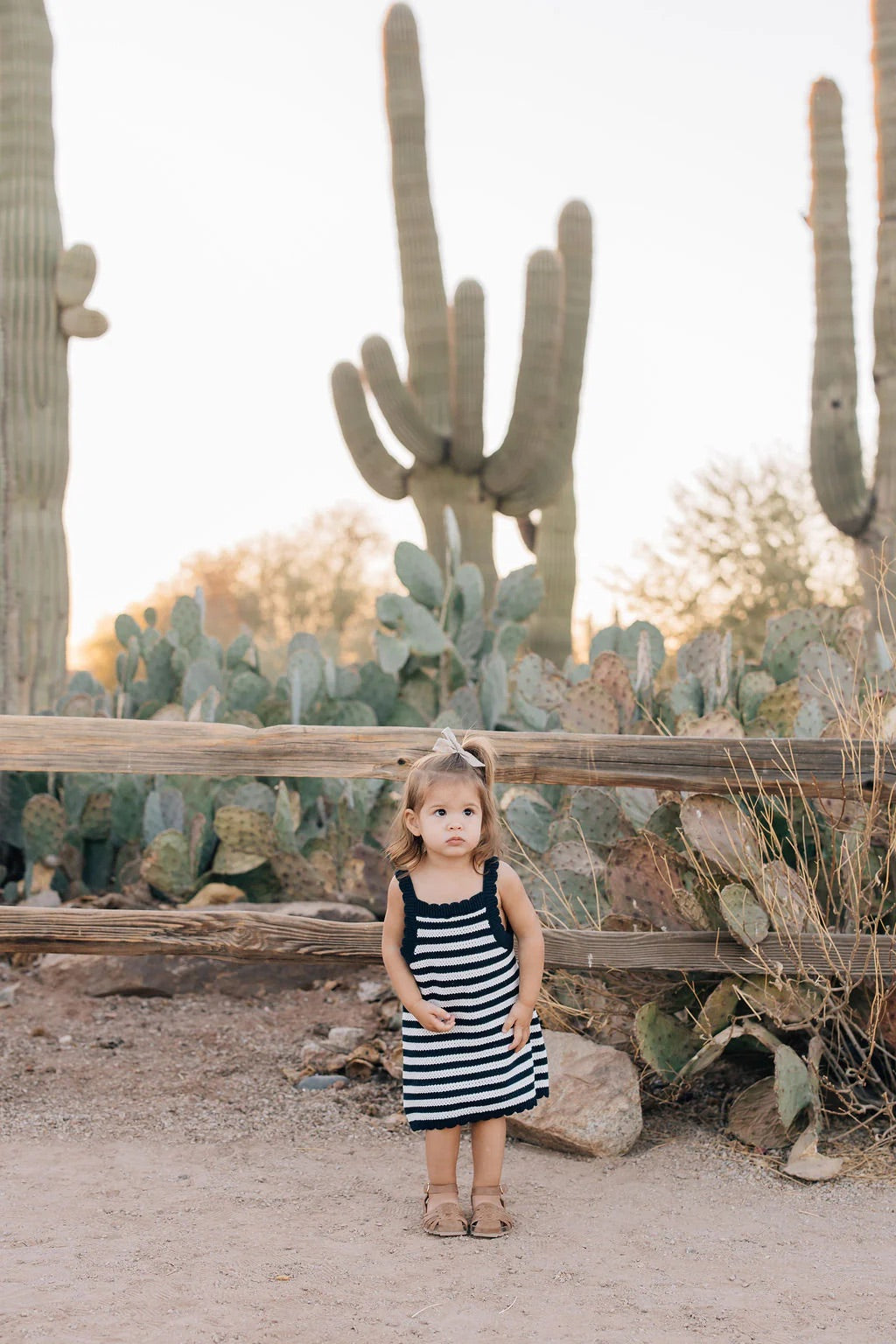 Knit Tank Dress I Navy Stripe