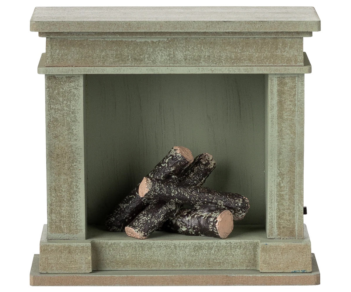 Miniature Fireplace | Dusty Green