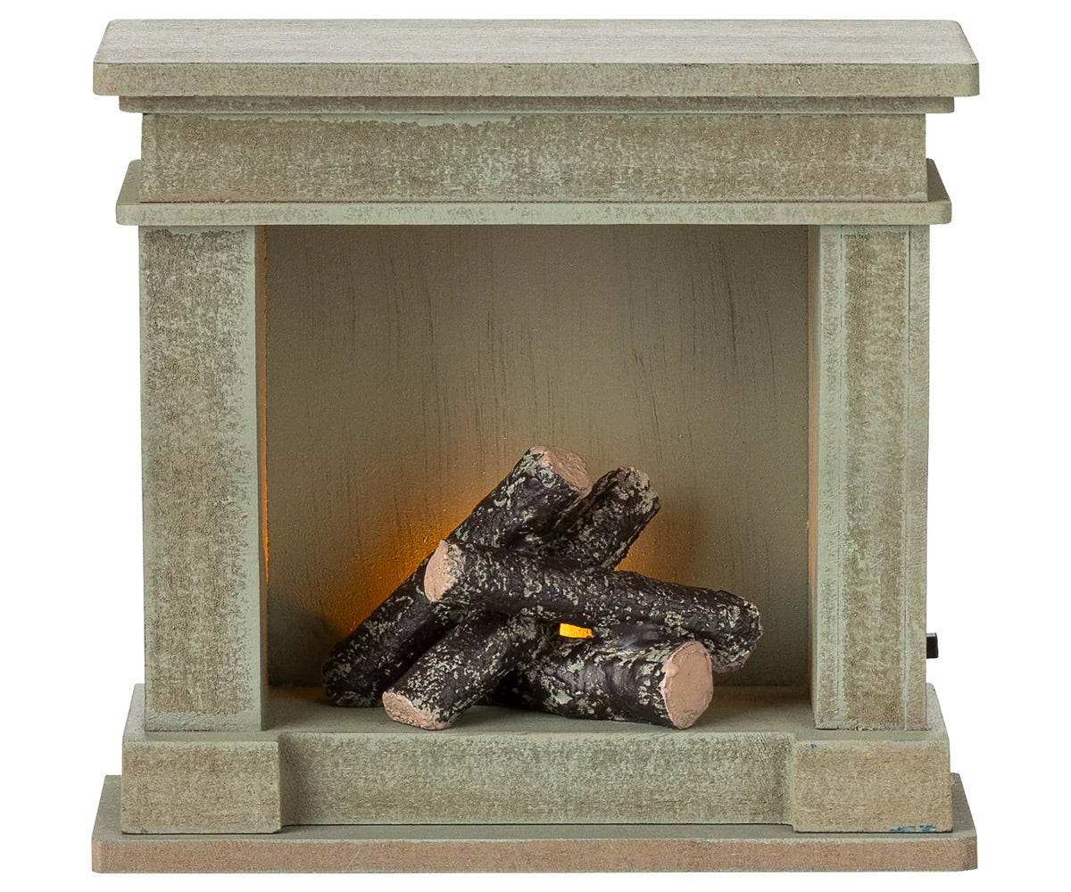Miniature Fireplace | Dusty Green
