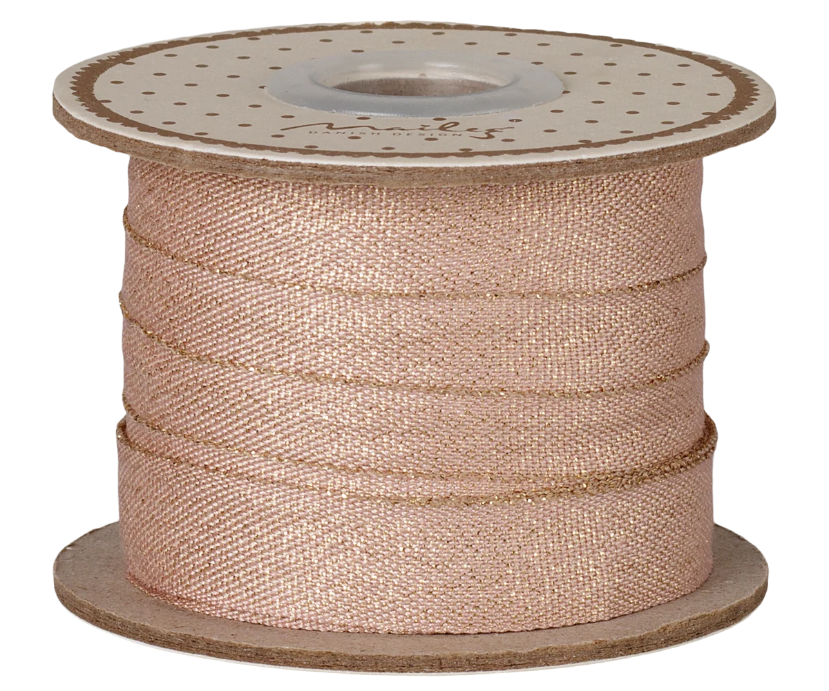 Ribbon, W: 13mm L: 10m | Rose/Gold