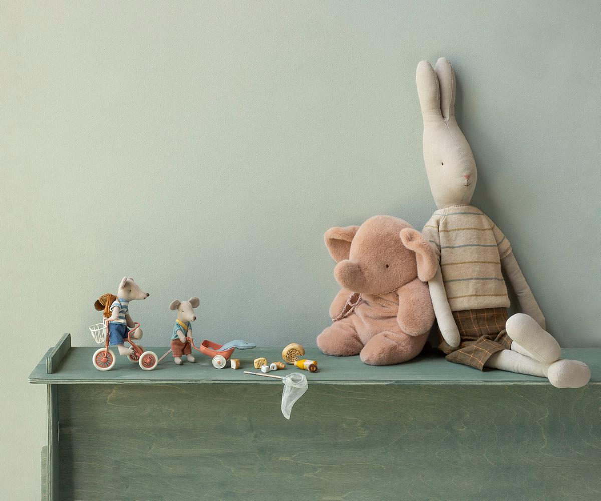 Medium Plush Elephant | Vintage Rose