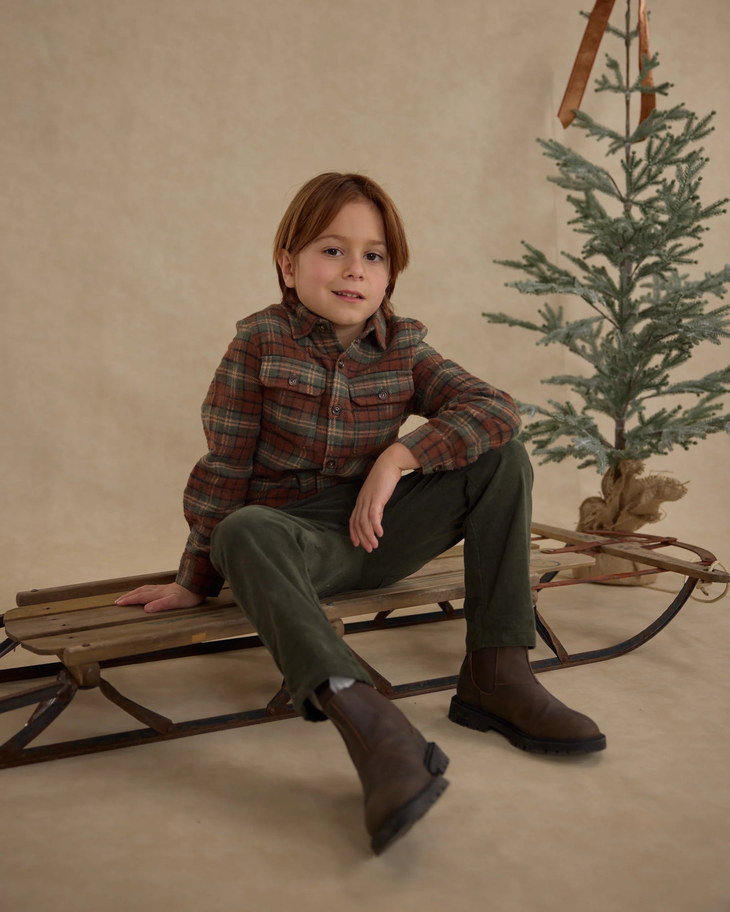 Pocketed Flannel Shirt | Holiday