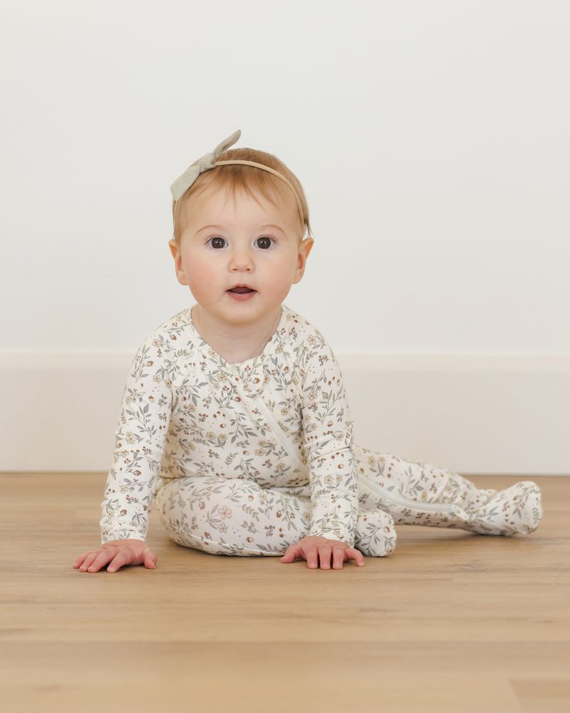 Bamboo Zip Footie | Woodland