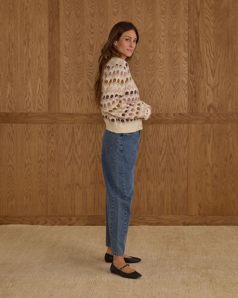Cheyenne Cardigan || Floral Jacquard
