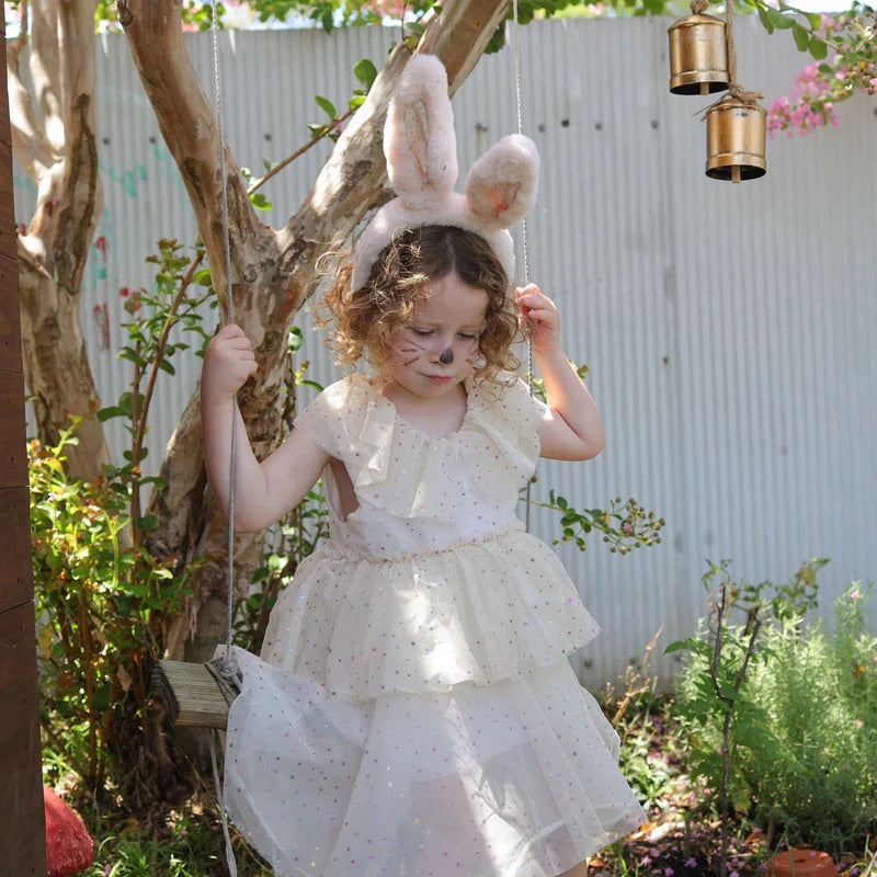 Fluffle Bunny Ear Headband I Pink